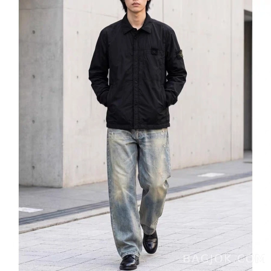 스톤아일랜드 스톤 아일랜드 코튼 오버셔츠 자켓 상세 이미지