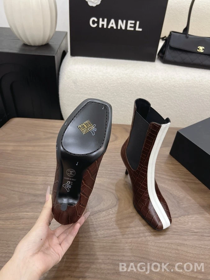 샤넬 샤넬 악어엠보 첼시 앵클부츠 상세 이미지
