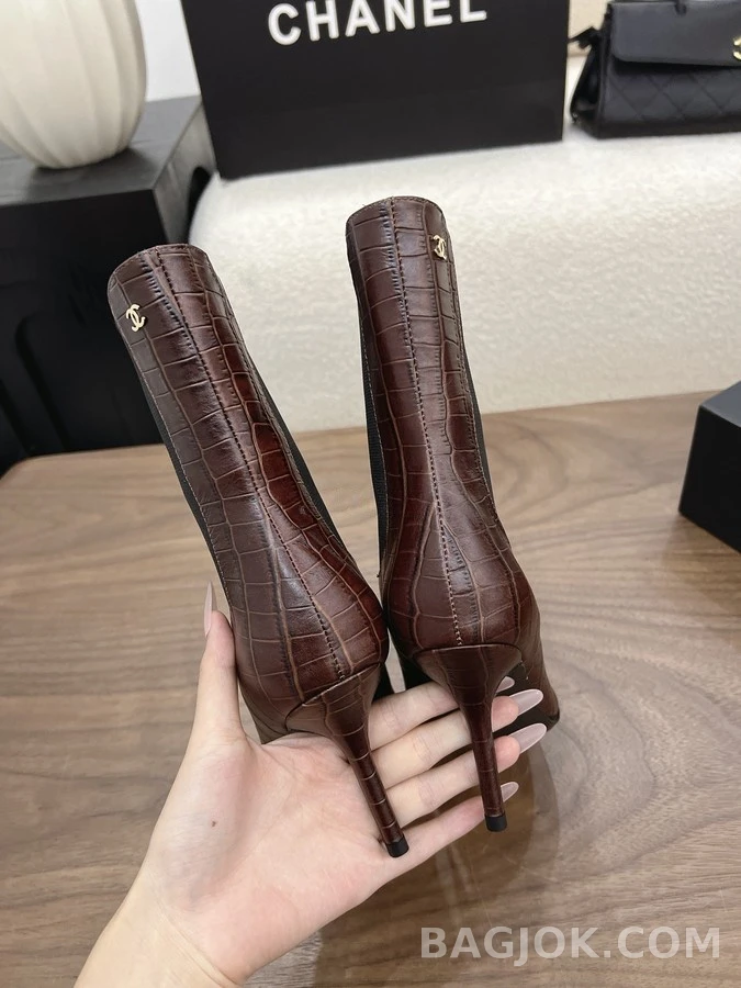 샤넬 샤넬 악어엠보 첼시 앵클부츠 상세 이미지