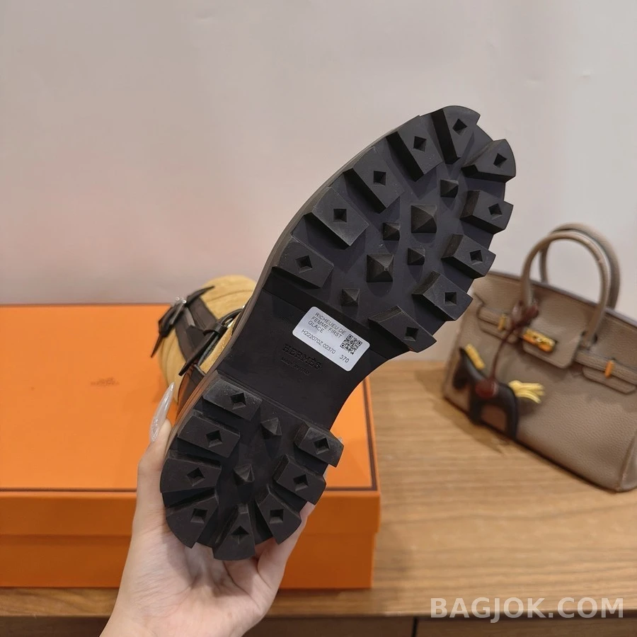 에르메스 에르메스 투톤 지퍼 버클 부츠 상세 이미지