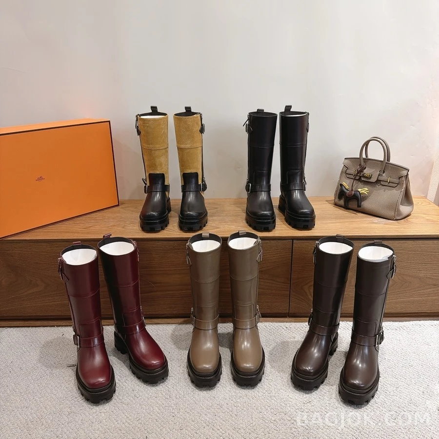 에르메스 에르메스 투톤 지퍼 버클 부츠 상세 이미지