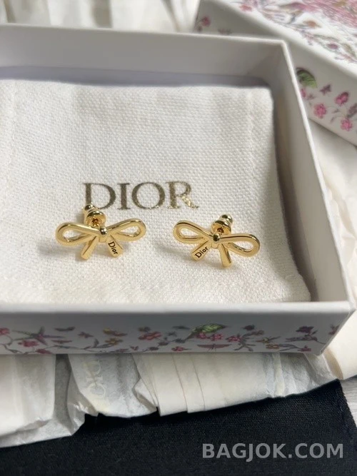 디올 디올 레터링 보우 귀걸이 상세 이미지
