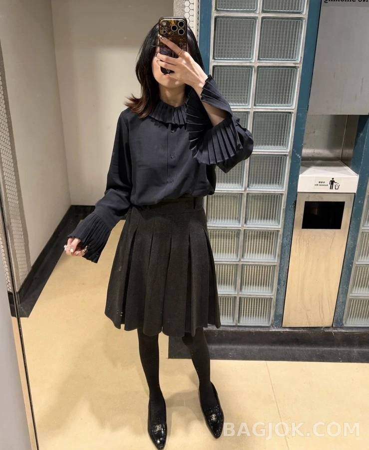 샤넬 샤넬 뾰족코 페이턴트 로퍼 상세 이미지