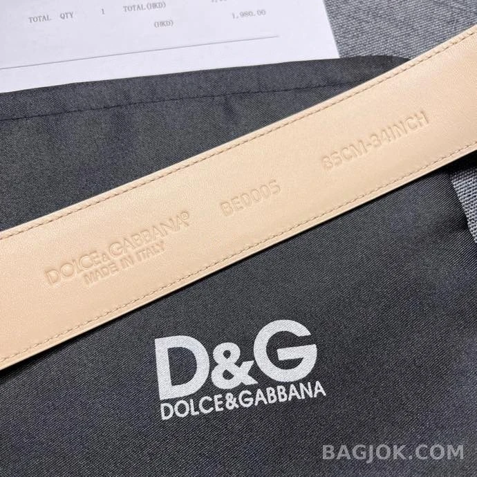 돌체앤가바나 돌체앤가바나 페블드 가죽 DG 로고 버클 벨트 상세 이미지