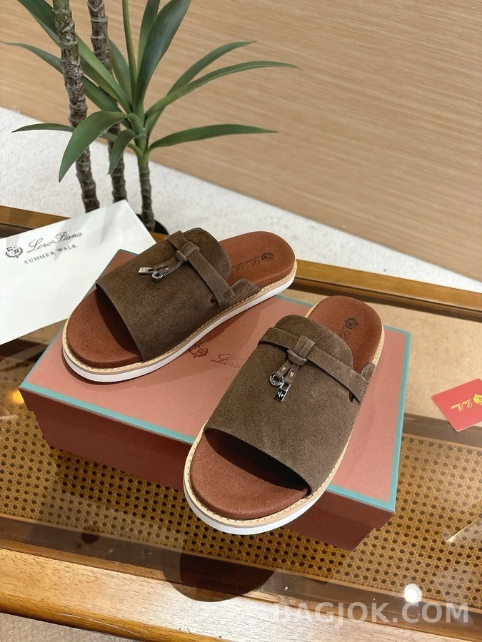로로피아나 로로피아나 Summer Walk 스웨이드 뮬 슬리퍼 상세 이미지