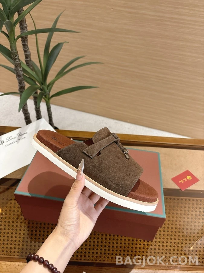 로로피아나 로로피아나 Summer Walk 스웨이드 뮬 슬리퍼 상세 이미지