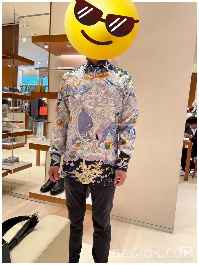 에르메스 에르메스 운간만상 실크 셔츠 상세 이미지