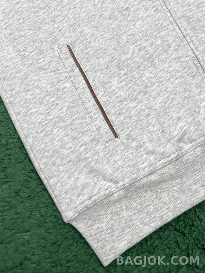 브루넬로 쿠치넬리 브루넬로 쿠치넬리 스탠드 칼라 집업 맨투맨 상세 이미지