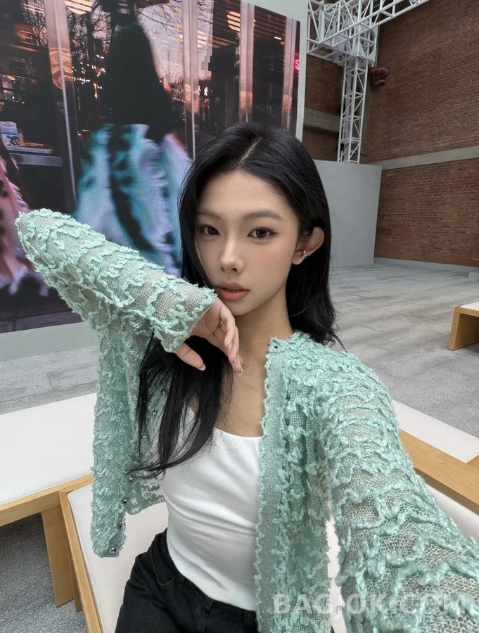 샤넬 샤넬 물결 오픈워크 니트 가디건 상세 이미지
