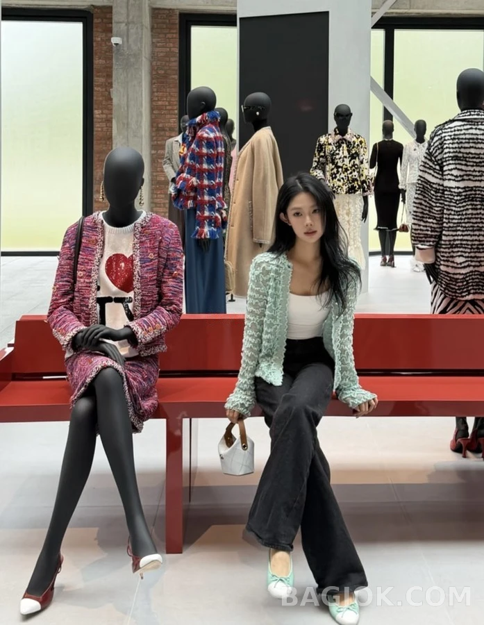 샤넬 샤넬 물결 오픈워크 니트 가디건 상세 이미지