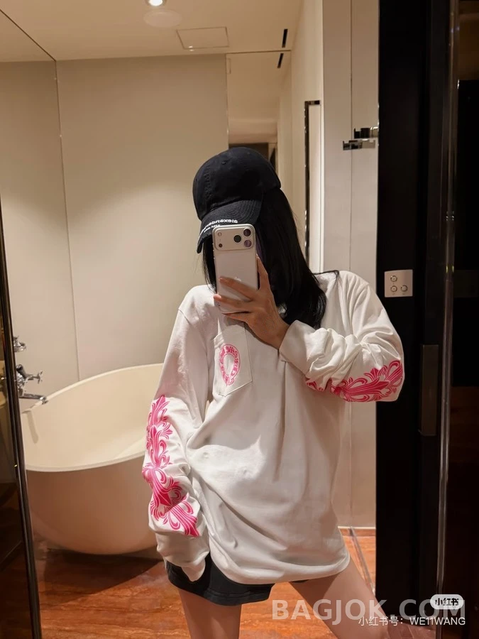 크롬하츠 크롬하츠 호스슈 크로스 긴팔 티셔츠 상세 이미지