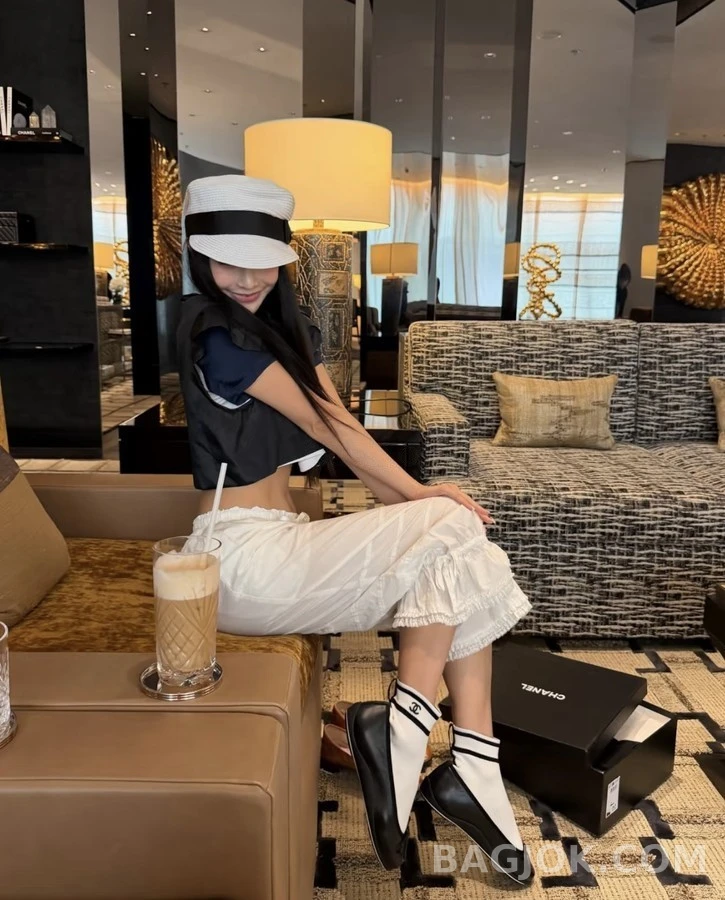 샤넬 샤넬 니트 삭스 보우 부츠 상세 이미지
