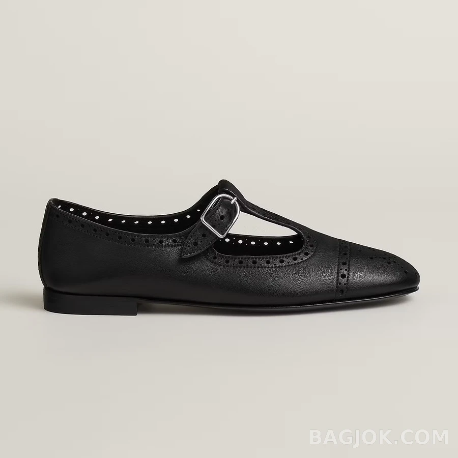 에르메스 에르메스 펀칭 T-바 플랫 상세 이미지