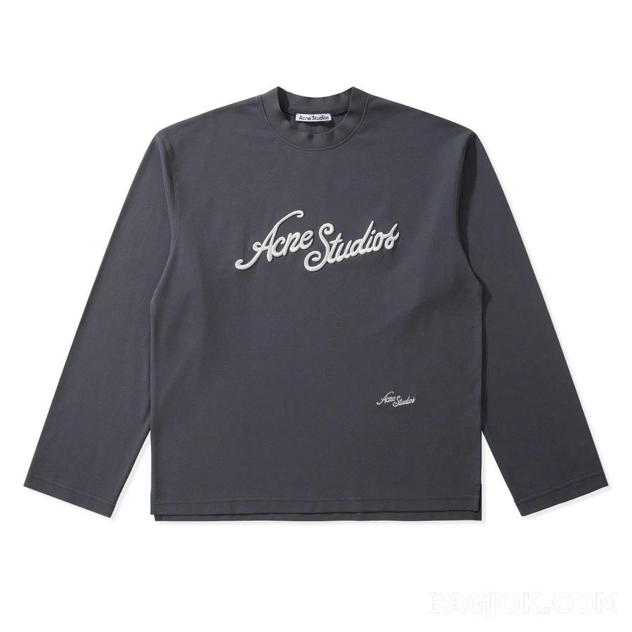 아크네 스튜디오 아크네 스튜디오 Acne Studios 레터링 자수 긴팔 티셔츠 상세 이미지