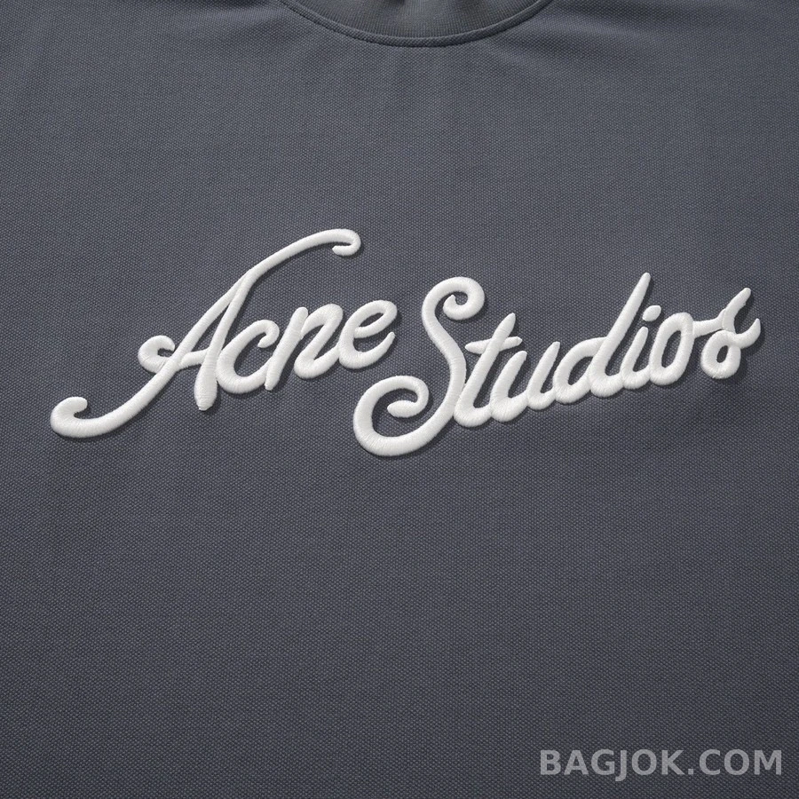 아크네 스튜디오 아크네 스튜디오 Acne Studios 레터링 자수 긴팔 티셔츠 상세 이미지