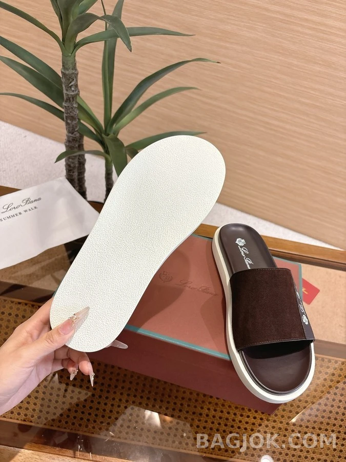 로로피아나 로로피아나 써머워크 스웨이드 슬라이드 상세 이미지