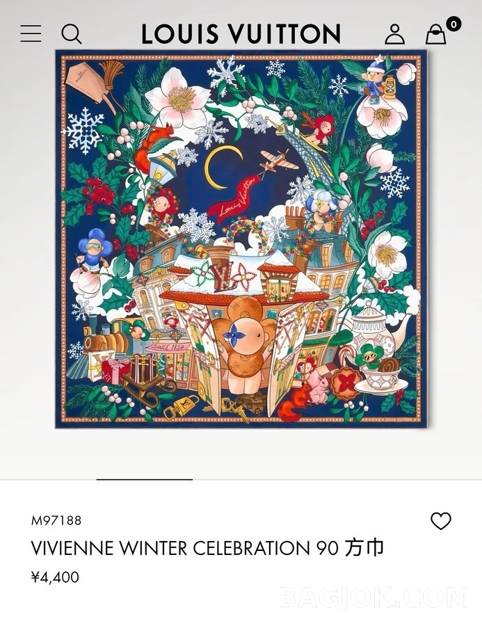 루이비통 루이비통 비비엔 윈터 셀레브레이션 스카프 상세 이미지