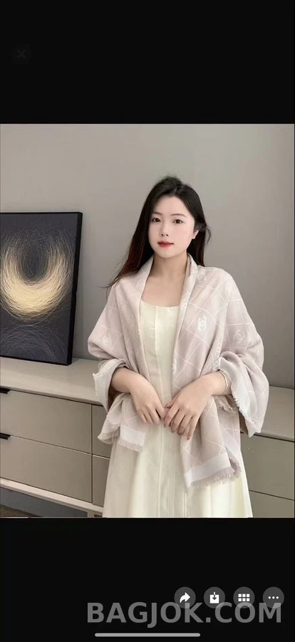 샤넬 샤넬 다이아몬드 패턴 스카프 상세 이미지