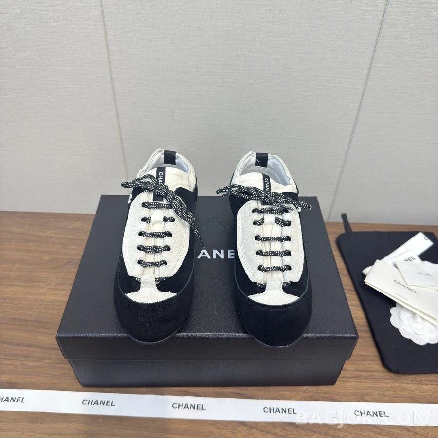 샤넬 샤넬 투톤 독일군 스니커즈 상세 이미지