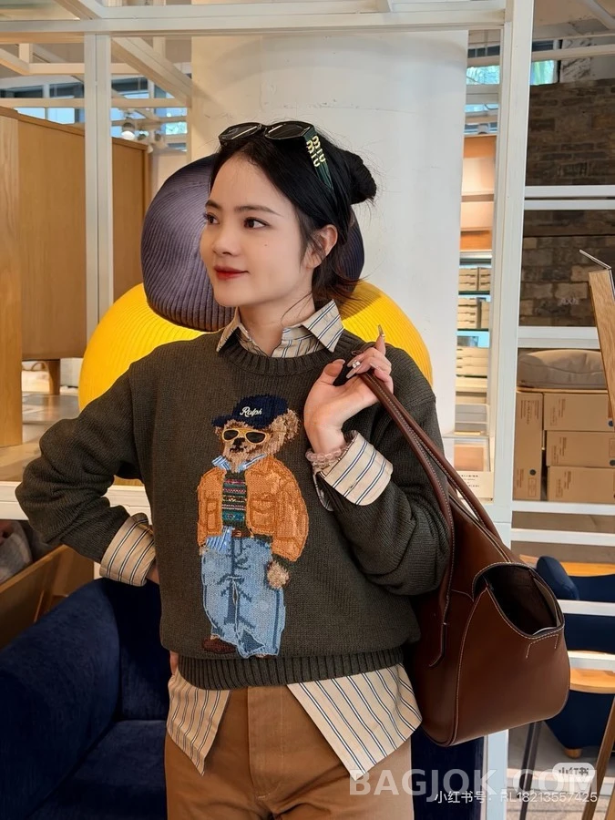 폴로 랄프 로렌 폴로 랄프 로렌 폴로 베어 자수 니트 상세 이미지