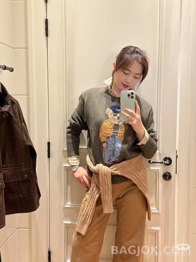 폴로 랄프 로렌 폴로 랄프 로렌 폴로 베어 자수 니트 상세 이미지