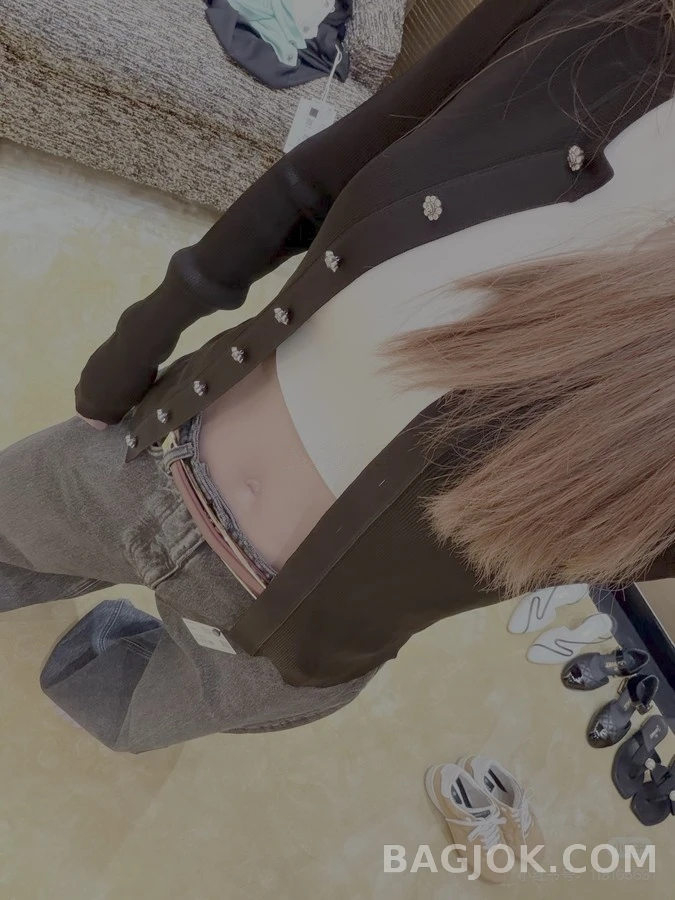샤넬 샤넬 플라워 버튼 리브드 가디건 상세 이미지