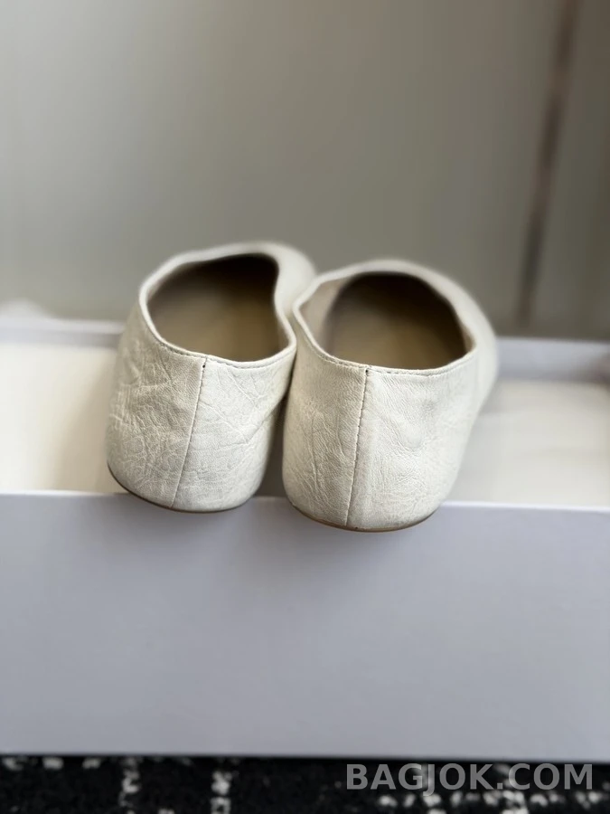 더로우 더로우 주름 발레리나 플랫 상세 이미지