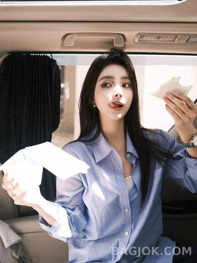 생로랑 세인트로랑 로고 스트라이프 셔츠 상세 이미지