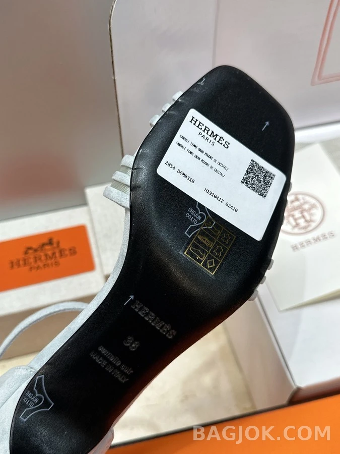 에르메스 에르메스 기하학 스트랩 힐 상세 이미지