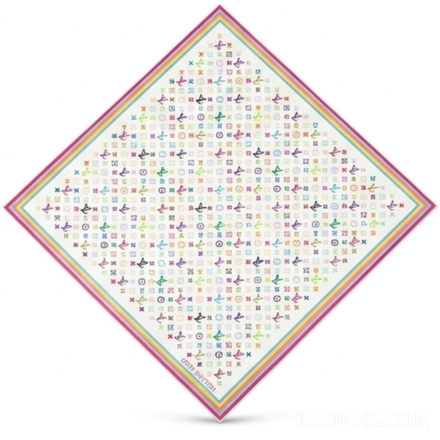 루이비통 루이비통 멀티컬러 모노그램 스카프 상세 이미지