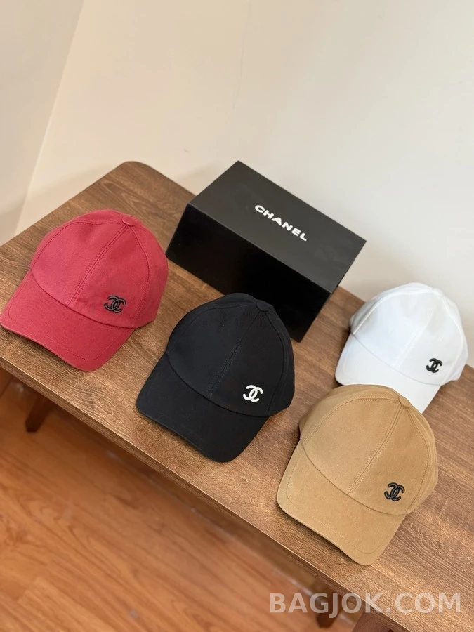 샤넬 샤넬 쌍C 자수 코튼 베이스볼 캡 상세 이미지