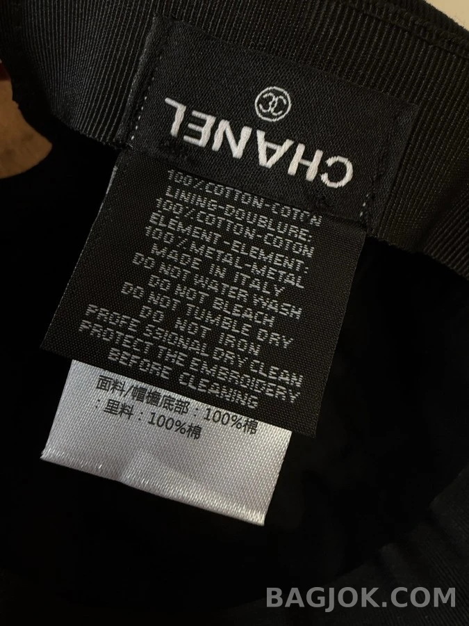 샤넬 샤넬 쌍C 자수 코튼 베이스볼 캡 상세 이미지
