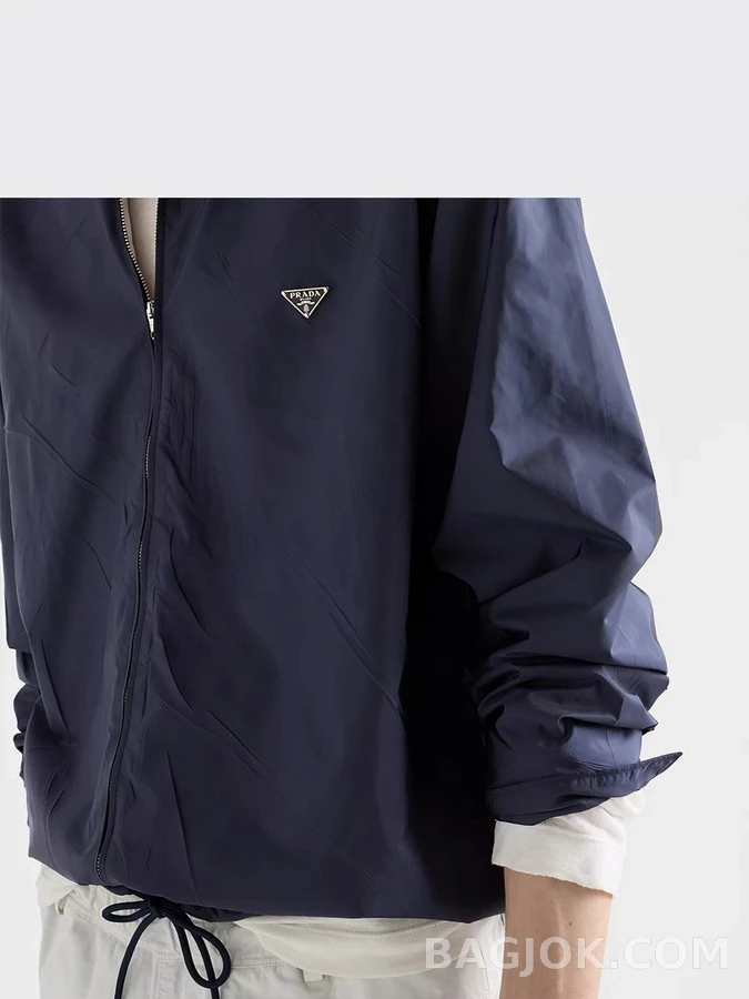 프라다 프라다 Re-nylon 풀집업 셔츠 상세 이미지
