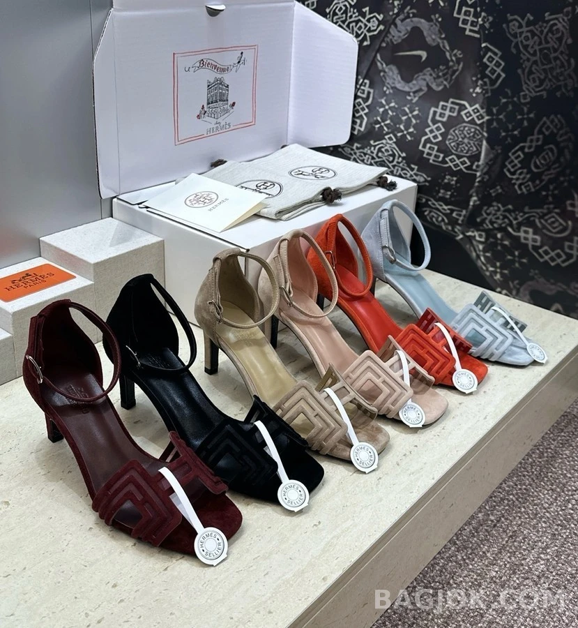 에르메스 에르메스 켈리 버클 컷아웃 샌들 상세 이미지