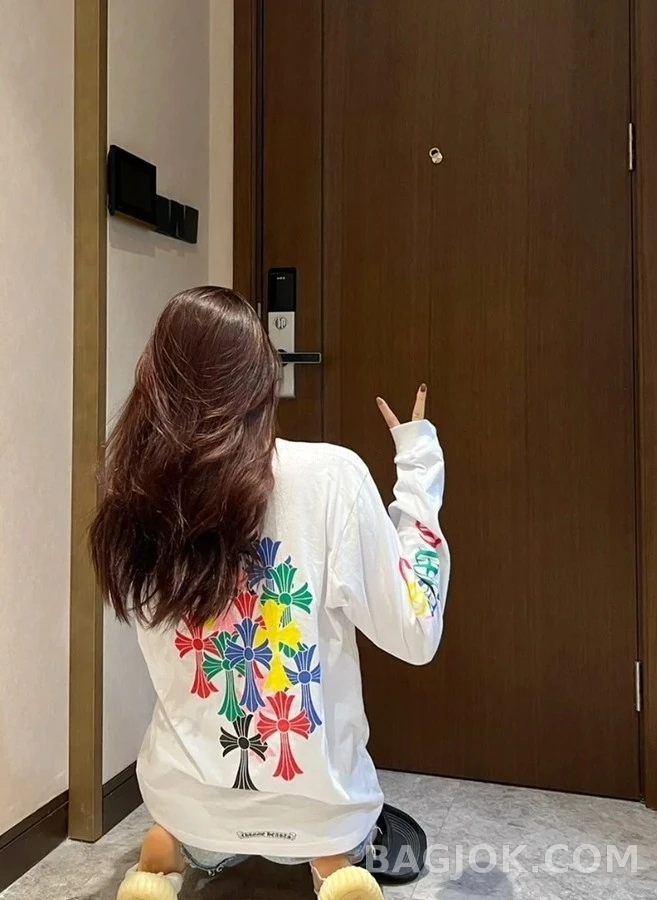 크롬하츠 크롬하츠 컬러 크로스 긴팔 티셔츠 상세 이미지