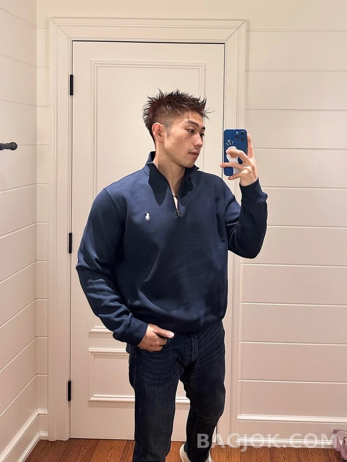 폴로 랄프 로렌 폴로 랄프 로렌 스탠드넥 하프집업 니트 상세 이미지