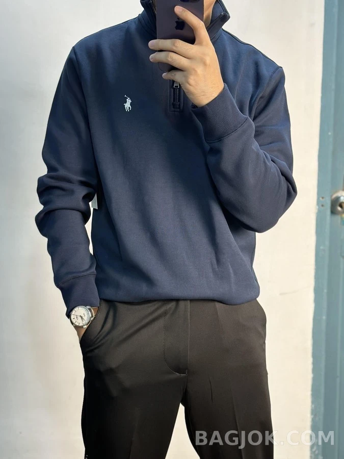 폴로 랄프 로렌 폴로 랄프 로렌 스탠드넥 하프집업 니트 상세 이미지