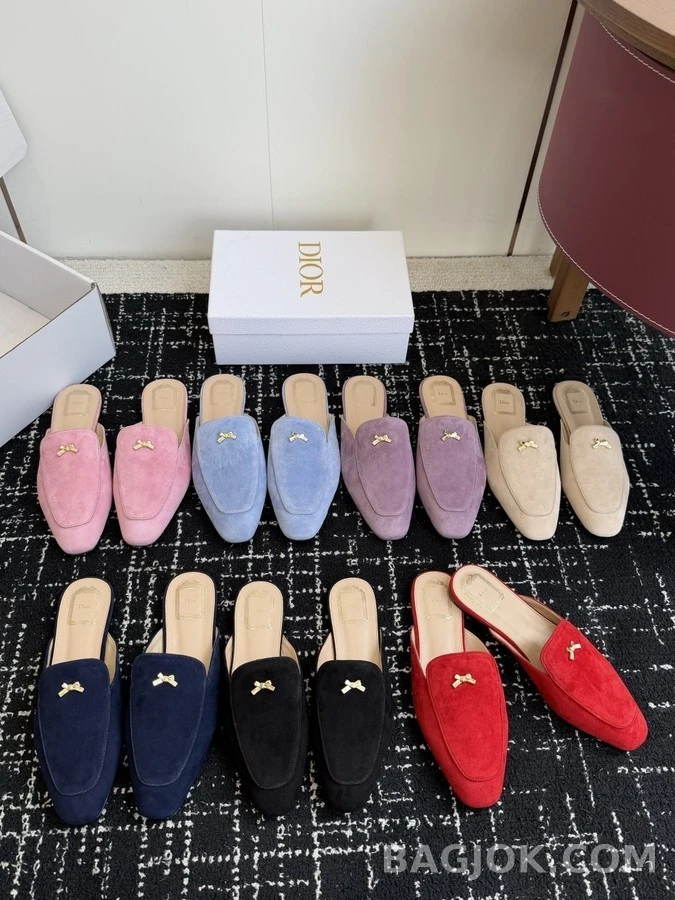 디올 디올 보우 로퍼 뮬 상세 이미지