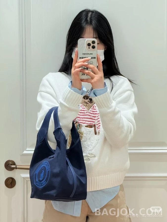 폴로 랄프 로렌 폴로 랄프레론 반다나 곰 자수 니트 상세 이미지