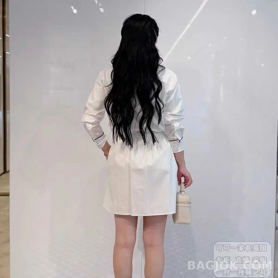 버버리 버버리 엠블럼 자수 파이핑 셔츠 상세 이미지