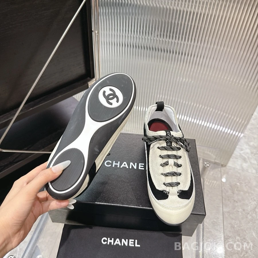 샤넬 샤넬 투톤 캐주얼 스니커즈 상세 이미지