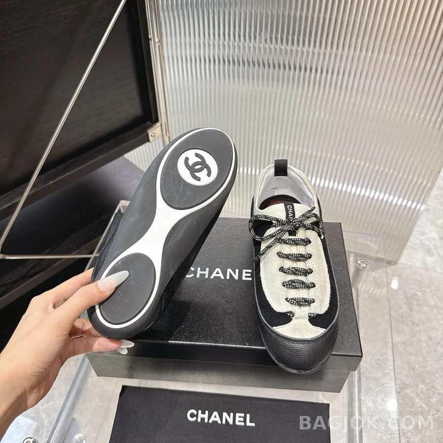 샤넬 샤넬 투톤 캐주얼 스니커즈 상세 이미지