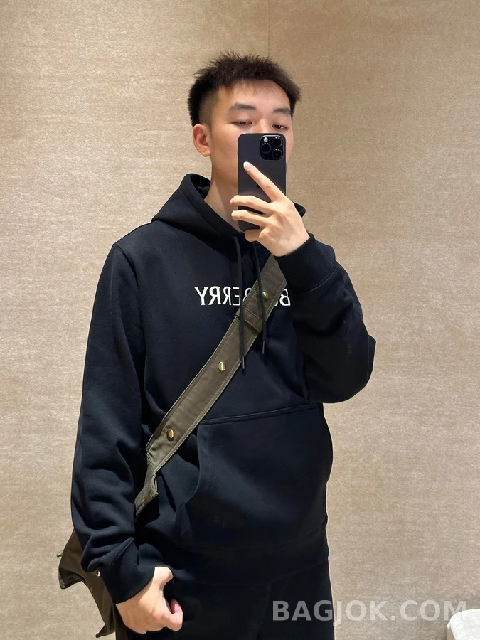 버버리 버버리 레터링 프린트 후드 티셔츠 상세 이미지