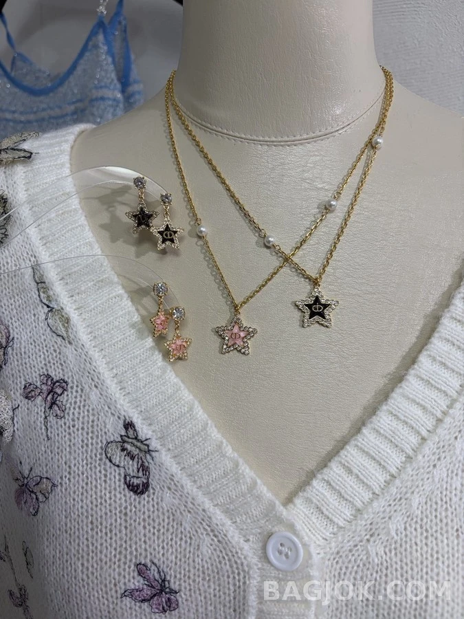 디올 디올 로고 스타 귀걸이 상세 이미지