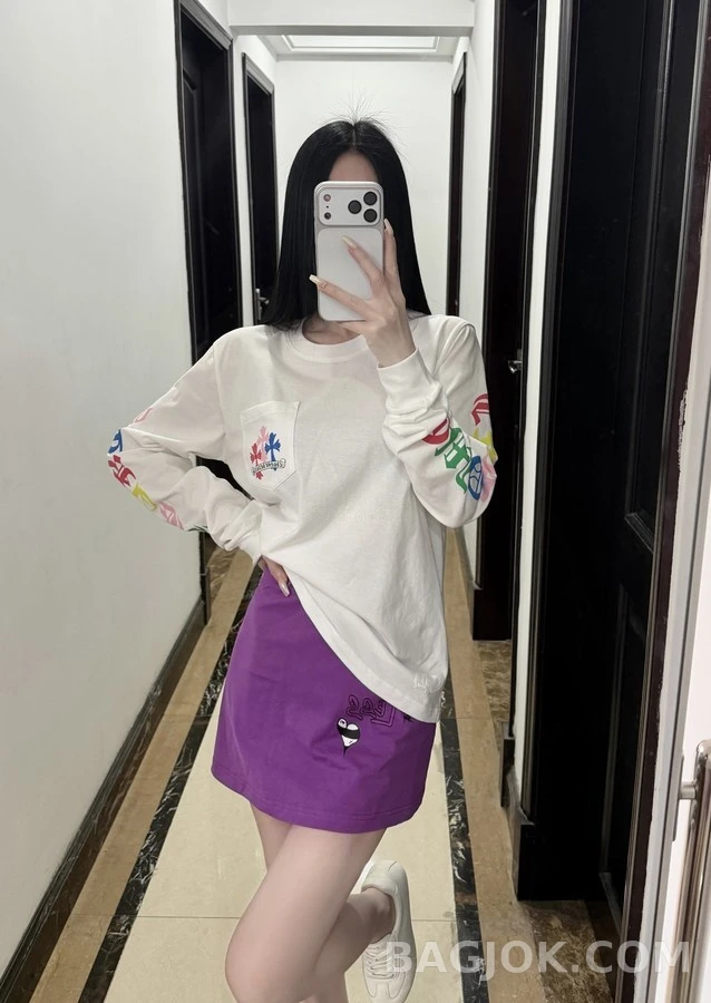 크롬하츠 크롬하츠 멀티 컬러 크로스 포켓 긴팔 티셔츠 상세 이미지