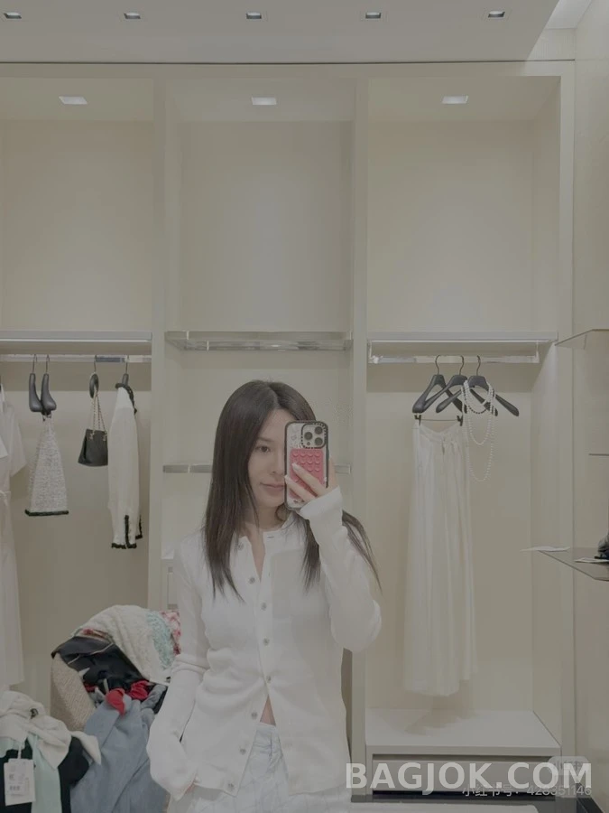 샤넬 샤넬 메탈 버튼 립 니트 가디건 상세 이미지