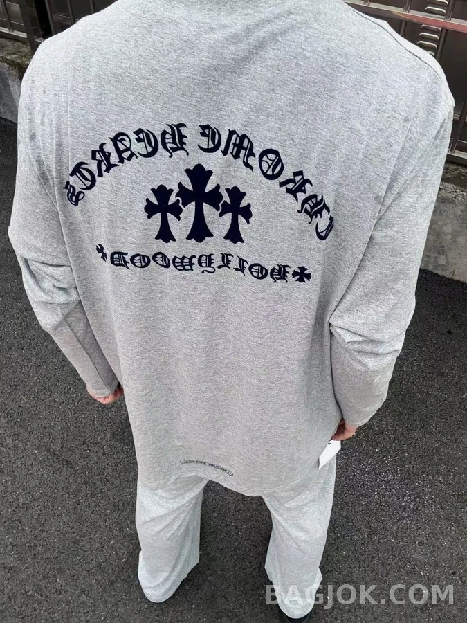 크롬하츠 크롬하츠 크로스 플록 긴팔 티셔츠 상세 이미지