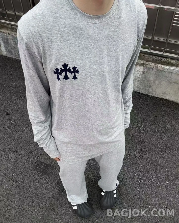 크롬하츠 크롬하츠 크로스 플록 긴팔 티셔츠 상세 이미지