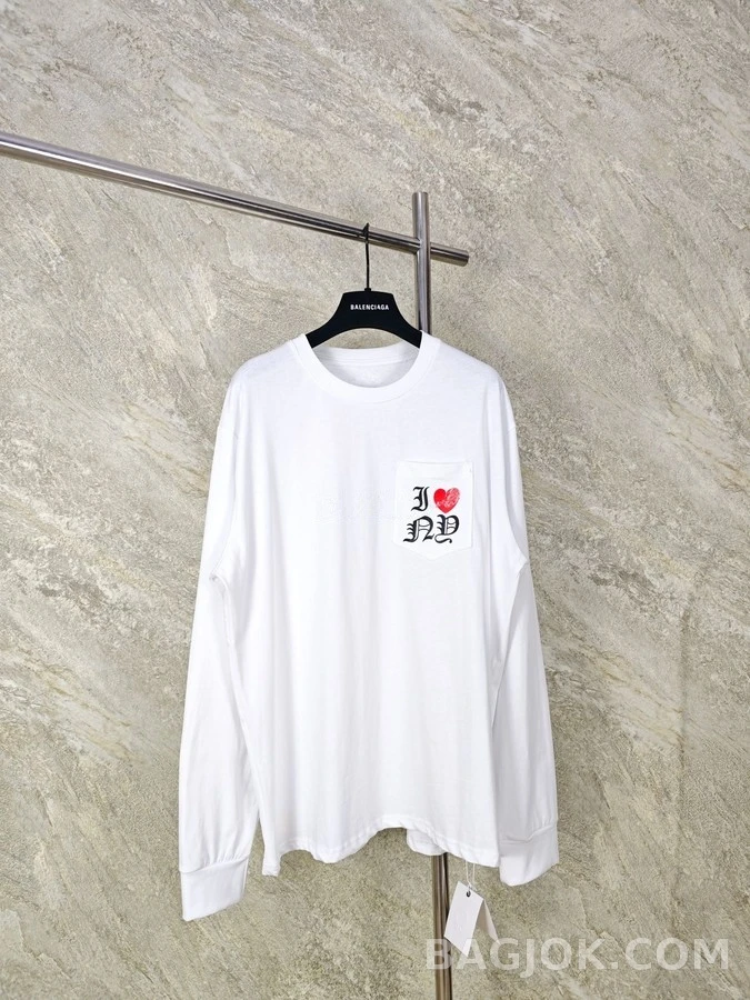 크롬하츠 크롬하츠 I ❤️ ND 레터링 긴팔 티셔츠 상세 이미지