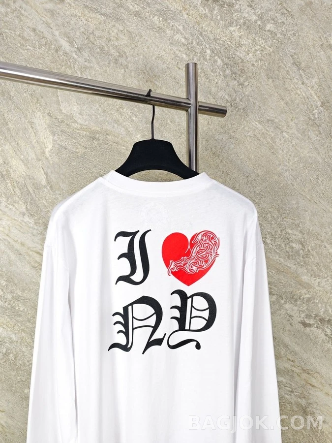 크롬하츠 크롬하츠 I ❤️ ND 레터링 긴팔 티셔츠 상세 이미지